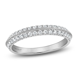 Chosen Certified Diamond Knife-Edge Stackable Anniversary Ring 3/8 ct tw 14K White Gold