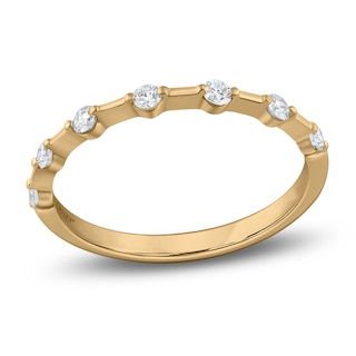 Chosen Certified Diamond Stackable Station Anniversary Ring 1/5 ct tw 14K Yellow Gold