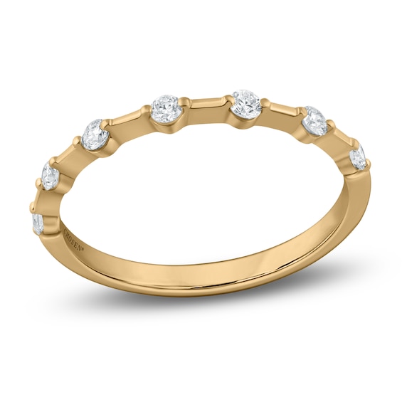 Chosen Certified Diamond Stackable Station Anniversary Ring 1/5 ct tw 14K Yellow Gold