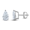 Thumbnail Image 1 of Pear-Shaped Lab-Grown Diamond Solitaire Stud Earrings 3/4 ct tw 14K White Gold (F/SI2)