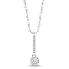 Thumbnail Image 1 of Shy Creation Diamond Drop Necklace 1/10 ct tw 14K White Gold SC55026773