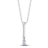 Thumbnail Image 1 of Shy Creation Diamond Drop Necklace 1/10 ct tw 14K White Gold SC55026773