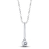 Thumbnail Image 2 of Shy Creation Diamond Drop Necklace 1/10 ct tw 14K White Gold SC55026773