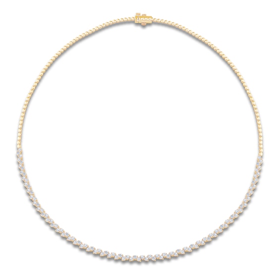 Jared Signature Diamond Necklace 4-1/2 ct tw 14K Yellow Gold 18.3"
