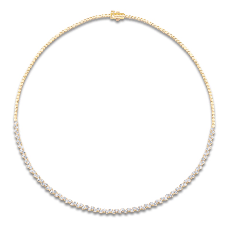 Brilliant Moments Diamond Necklace 4-1/2 ct tw 14K Yellow Gold 18.3"