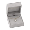 Thumbnail Image 5 of Shy Creation Mother-of-Pearl Heart Necklace 1/8 ct tw Diamonds 14K Yellow Gold 18" SC55023860V5