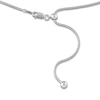 Thumbnail Image 2 of Solid Adjustable Diamond-Cut Popcorn Chain Necklace 1.4mm Sterling Silver 24"