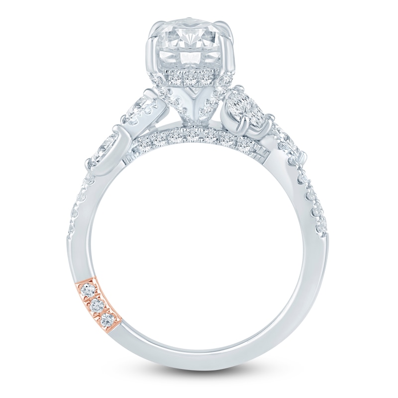 Main Image 4 of Pnina Tornai Pear-Shaped Lab-Grown Diamond Bypass Engagement Ring 2-7/8 ct tw 14K White Gold