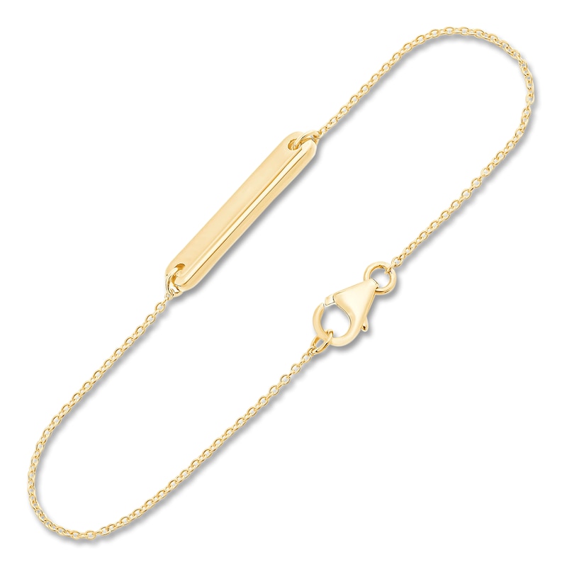 Main Image 1 of Children's ID Bracelet 14K Yellow Gold 6"