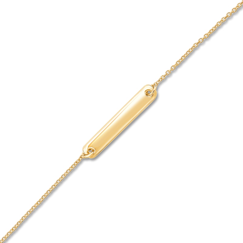 Main Image 2 of Children's ID Bracelet 14K Yellow Gold 6"