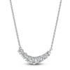 Thumbnail Image 3 of Blue Nile X Jared Diamond Graduated Smile Necklace 1 ct tw 14K White Gold 18"