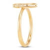 Thumbnail Image 2 of Italia D'Oro Satin-Finish Flower Ring 14K Yellow Gold