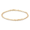 Thumbnail Image 1 of Italia D'Oro Four-Strand Valentino Mirror Chain Bracelet 14K Yellow Gold 7.25"