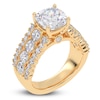 Thumbnail Image 2 of Cushion-Cut Created By Jared Studio Lab-Grown Diamond Engagement Ring 3-3/4 ct tw 14K Yellow Gold