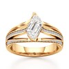 Thumbnail Image 1 of J'Lure Lab-Grown Diamond Leaf Step-Cut Engagement Ring 1-3/8 ct tw 18K Yellow Gold