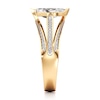 Thumbnail Image 3 of J'Lure Lab-Grown Diamond Leaf Step-Cut Engagement Ring 1-3/8 ct tw 18K Yellow Gold