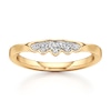 Thumbnail Image 1 of J'Lure Lab-Grown Diamond Scalloped Wedding Band 1/6 ct tw 18K Yellow Gold