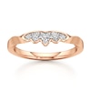 Thumbnail Image 1 of J'Lure Lab-Created Diamond Scalloped Wedding Band 1/5 ct tw 18K Rose Gold