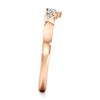 Thumbnail Image 3 of J'Lure Lab-Created Diamond Scalloped Wedding Band 1/5 ct tw 18K Rose Gold
