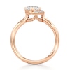 Thumbnail Image 2 of J'Lure Octagon Brilliant-Cut Lab-Grown Diamond Half-Halo Engagement Ring 1 ct tw 18K Rose Gold