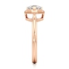 Thumbnail Image 3 of J'Lure Octagon Brilliant-Cut Lab-Grown Diamond Half-Halo Engagement Ring 1 ct tw 18K Rose Gold