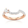 Thumbnail Image 1 of J'Lure Trillion Curved Brilliant-Cut Lab-Grown Diamond Contour Wedding Band 1/2 ct tw 18K Rose Gold
