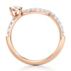 Thumbnail Image 2 of J'Lure Trillion Curved Brilliant-Cut Lab-Grown Diamond Contour Wedding Band 1/2 ct tw 18K Rose Gold