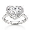 Thumbnail Image 1 of J'Lure Heart Brilliant-Cut Lab-Grown Diamond Half-Halo Engagement Ring 3-1/5 ct tw 18K White Gold