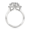 Thumbnail Image 2 of J'Lure Heart Brilliant-Cut Lab-Grown Diamond Half-Halo Engagement Ring 3-1/5 ct tw 18K White Gold