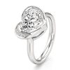 Thumbnail Image 4 of J'Lure Heart Brilliant-Cut Lab-Grown Diamond Half-Halo Engagement Ring 3-1/5 ct tw 18K White Gold