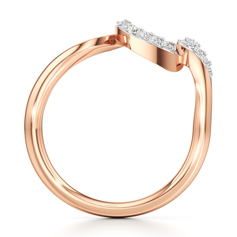 Main Image 2 of J'Lure Lab-Grown Diamond Wedding Band 1/10 ct tw 18K Rose Gold