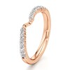 Thumbnail Image 4 of J'Lure Lab-Grown Diamond Contour Wedding Band 1/3 ct tw 18K Rose Gold