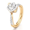 Thumbnail Image 4 of J'Lure Hexagon Brilliant-Cut Lab-Grown Diamond Bypass Engagement Ring 3-1/2 ct tw 18K Yellow Gold