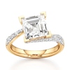 Thumbnail Image 1 of J'Lure Carre Step-Cut Lab-Grown Diamond Bypass Engagement Ring 3-1/2 ct tw 18K Yellow Gold