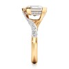 Thumbnail Image 3 of J'Lure Carre Step-Cut Lab-Grown Diamond Bypass Engagement Ring 3-1/2 ct tw 18K Yellow Gold