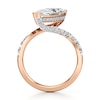 Thumbnail Image 2 of J'Lure Moval Old-Cut Lab-Grown Diamond Bypass Engagement Ring 3-5/8 ct tw 18K Rose Gold