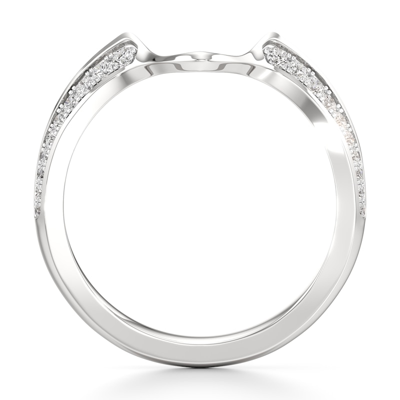 Main Image 2 of J'Lure Lab-Grown Diamond Contour Wedding Band 1/6 ct tw 18K White Gold