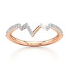 Thumbnail Image 1 of J'Lure Lab-Grown Diamond Angled Contour Wedding Band 1/6 ct tw 18K Rose Gold