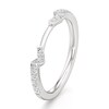 Thumbnail Image 4 of J'Lure Lab-Grown Diamond Angled Contour Wedding Band 1/5 ct tw 18K White Gold