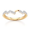 Thumbnail Image 1 of J'Lure Lab-Grown Diamond Angled Contour Wedding Band 1/4 ct tw 18K Yellow Gold