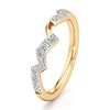 Thumbnail Image 4 of J'Lure Lab-Grown Diamond Angled Contour Wedding Band 1/4 ct tw 18K Yellow Gold