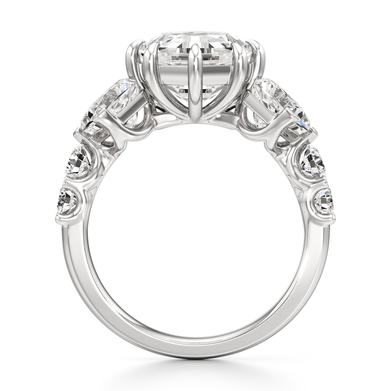 Main Image 2 of J'Lure Octagon Step-Cut Lab-Grown Diamond Engagement Ring 4-3/4 ct tw 18K White Gold