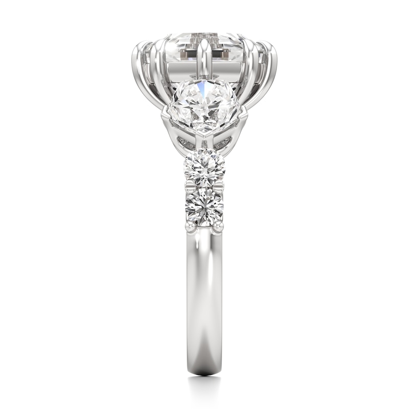 Main Image 3 of J'Lure Octagon Step-Cut Lab-Grown Diamond Engagement Ring 4-3/4 ct tw 18K White Gold