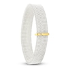 Thumbnail Image 2 of ZYDO Diamond Accent Mesh Stretch Bracelet Stainless Steel & 18K Yellow Gold 7.5"