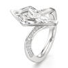 Thumbnail Image 4 of J'Lure Kite Step-Cut Lab-Created Diamond Bypass Engagement Ring 3-1/5 ct tw 18K White Gold