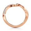Thumbnail Image 2 of J'Lure Lab-Grown Diamond Contour Wedding Band 1/5 ct tw 18K Rose Gold