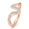 Thumbnail Image 4 of J'Lure Lab-Grown Diamond Contour Wedding Band 1/5 ct tw 18K Rose Gold