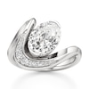 Thumbnail Image 1 of J'Lure Oval Step-Cut Lab-Grown Diamond Engagement Ring 3 ct tw 18K White Gold