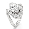 Thumbnail Image 4 of J'Lure Oval Step-Cut Lab-Grown Diamond Engagement Ring 3 ct tw 18K White Gold