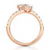 Thumbnail Image 2 of J'Lure Hexagon Brilliant-Cut Two-Stone Lab-Grown Diamond Engagement Ring 1-7/8 ct tw 18K Rose Gold